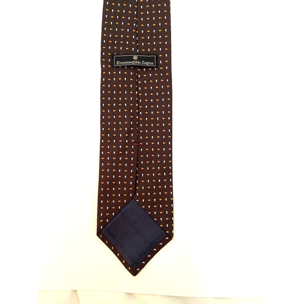 ERMENEGILDO ZEGNA MEN'S TIE, SILK, GREAT COLORS EXCELLENT CONDITION 56' x 3 1/2
